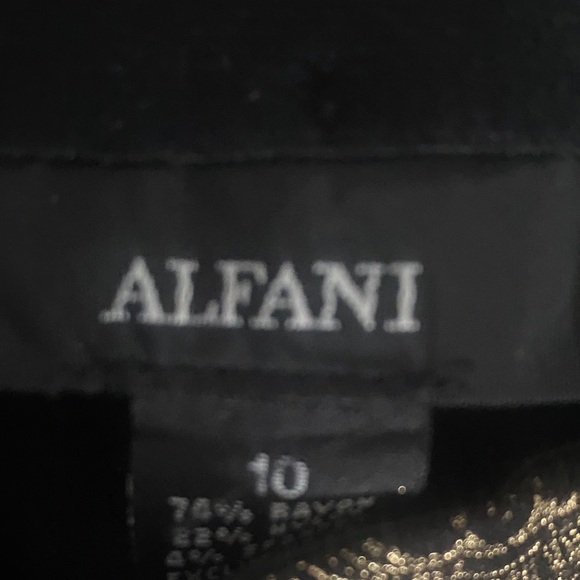 Alfani Metallic Patterned Skinny Pants - Picture 12 of 12